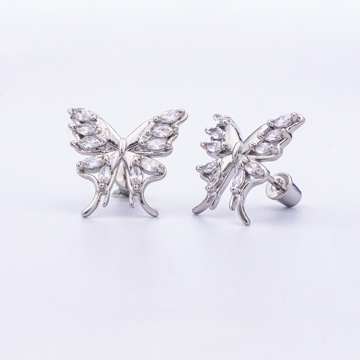 Micro-inlaid Zirconia Ear Bone Stud