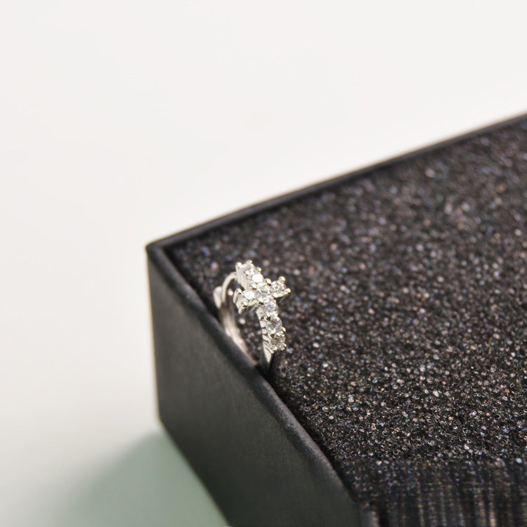 Cross Ear Clip Earrings