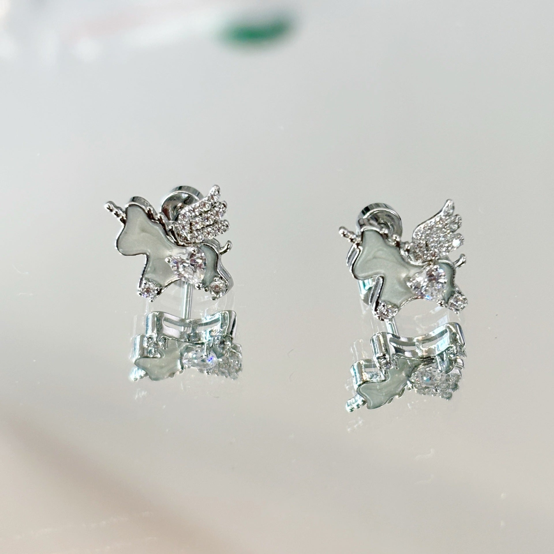 Pendant Cross Ornament Ear Stud
