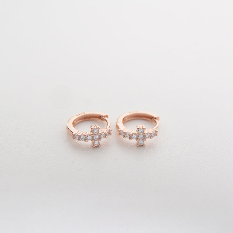 Cross Ear Clip Earrings