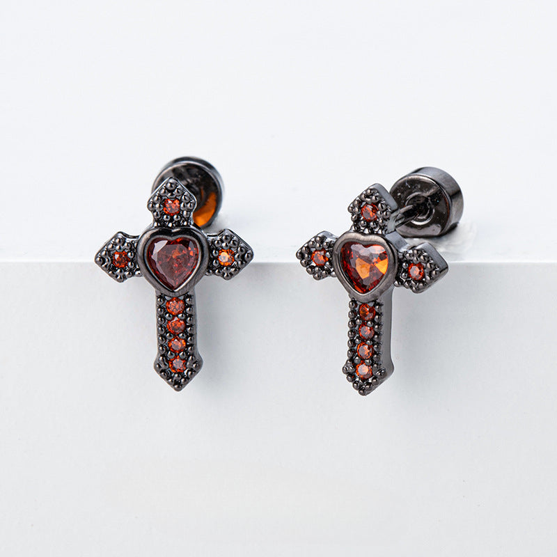 Micro-inlaid Zirconia Ear Bone Stud