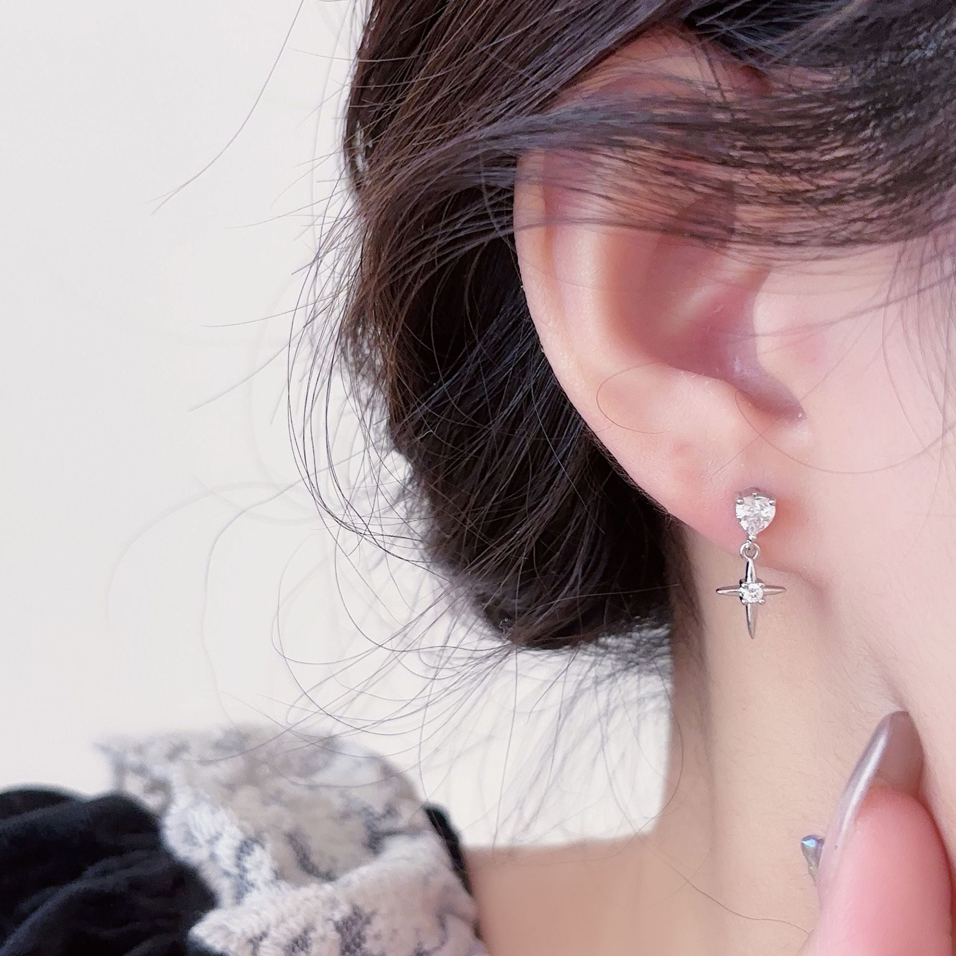 Butterfly Bow Tassel Ear Studs