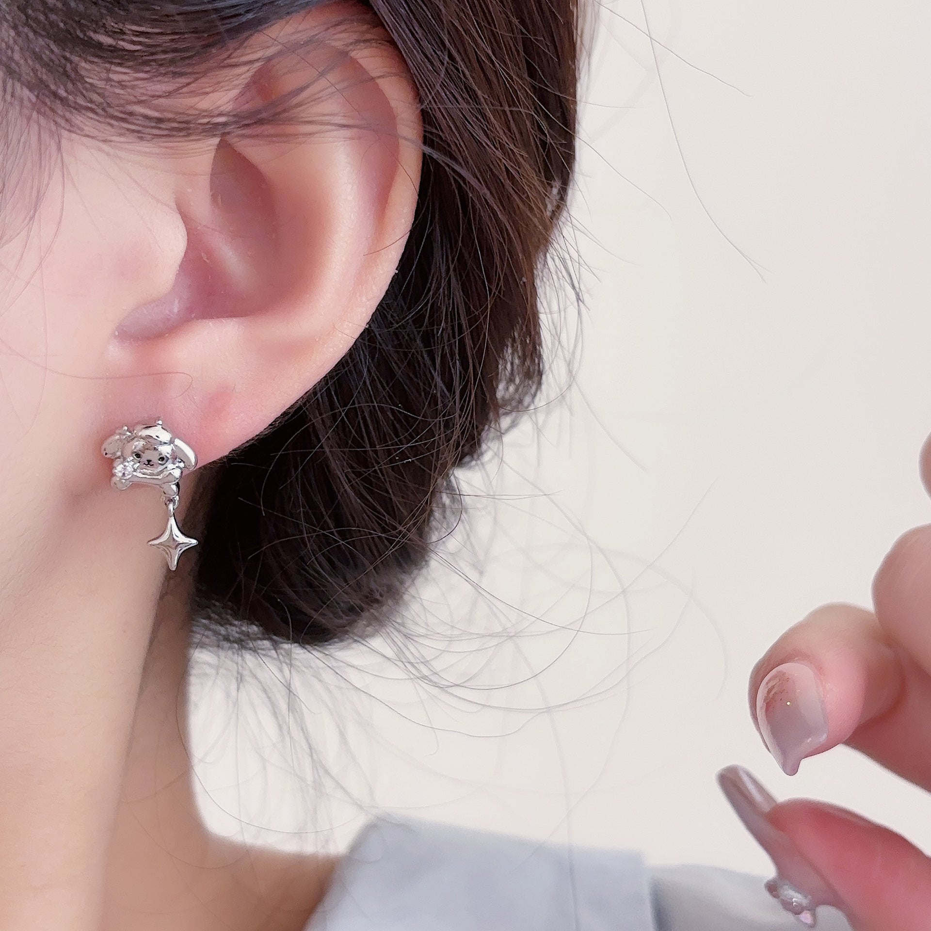Butterfly Bow Tassel Ear Studs