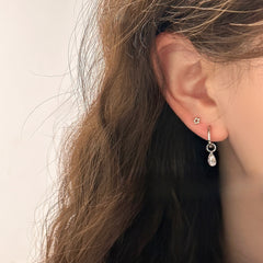 Girly Heart Ear Bone Ear Cuff Layered Combination Earrings