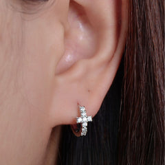Cross Ear Clip Earrings