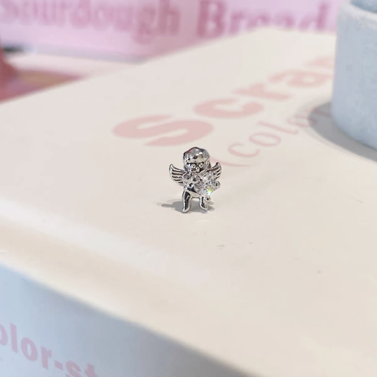 Pendant Cross Ornament Ear Stud