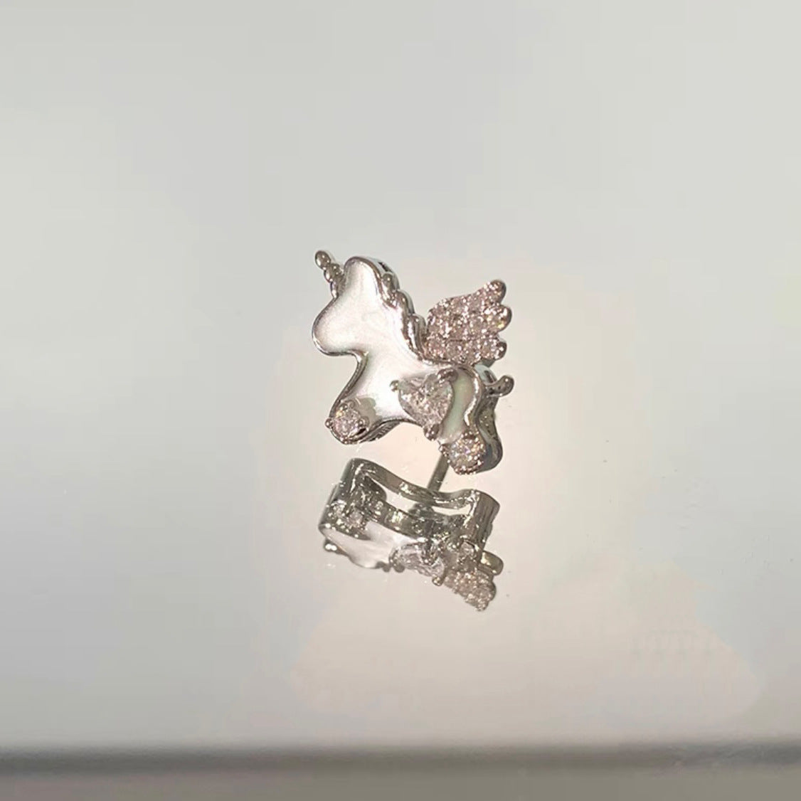 Pendant Cross Ornament Ear Stud