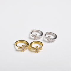 Cross Ear Clip Earrings