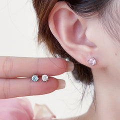 Flashing Zircon Ear Studs