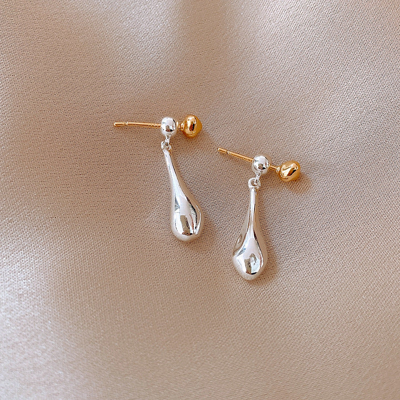 Mirror Water Drop Dual-Wear Stud Earrings