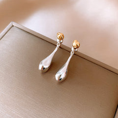 Mirror Water Drop Dual-Wear Stud Earrings