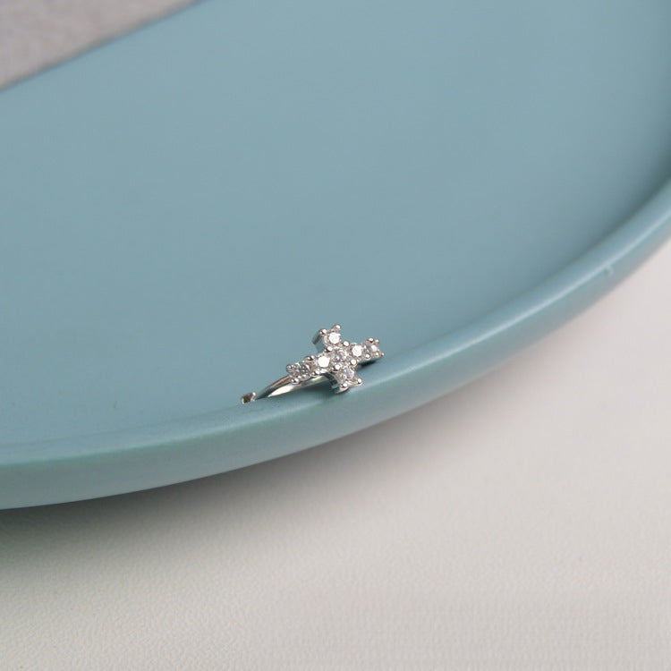 Cross Ear Clip Earrings