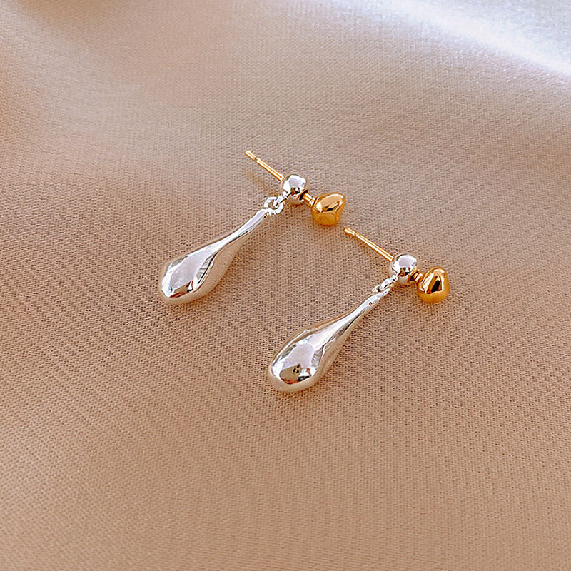 Mirror Water Drop Dual-Wear Stud Earrings