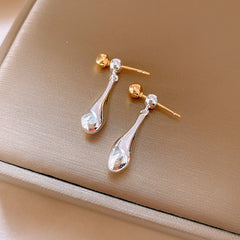 Mirror Water Drop Dual-Wear Stud Earrings