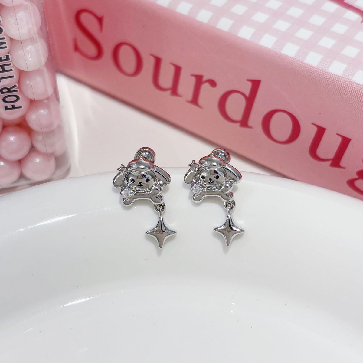 Butterfly Bow Tassel Ear Studs