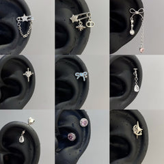 Creative Pin Ear Bone Stud