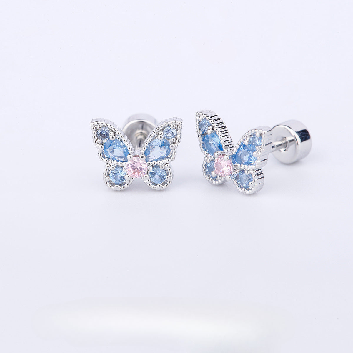 Micro-inlaid Zirconia Ear Bone Stud