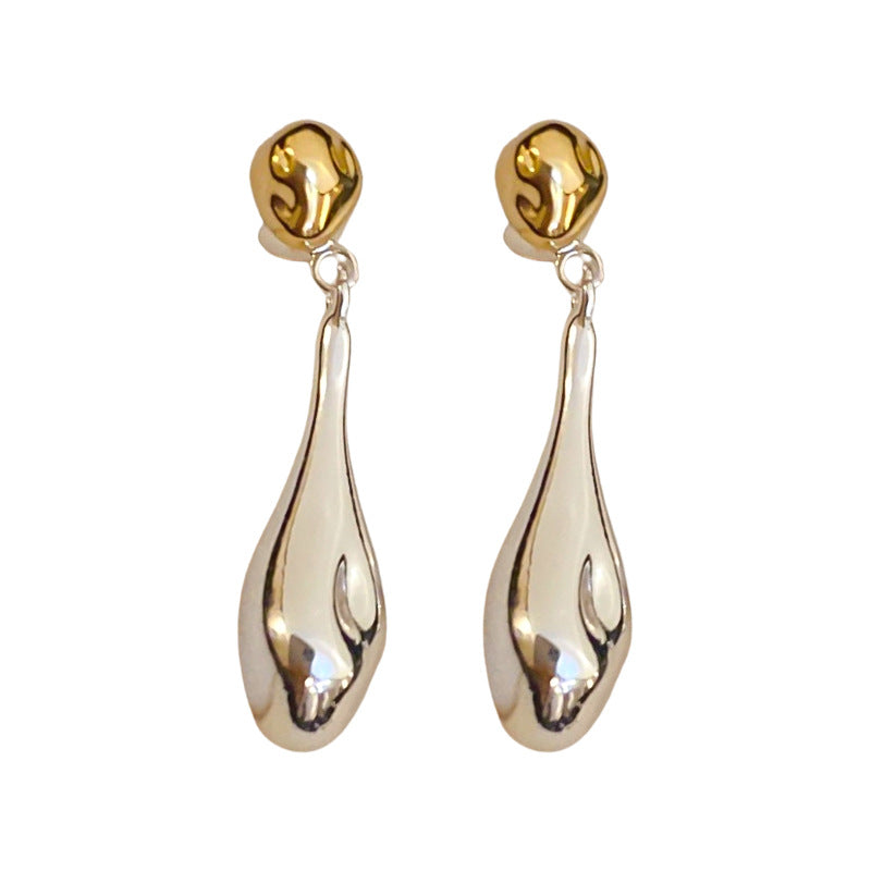 Mirror Water Drop Dual-Wear Stud Earrings