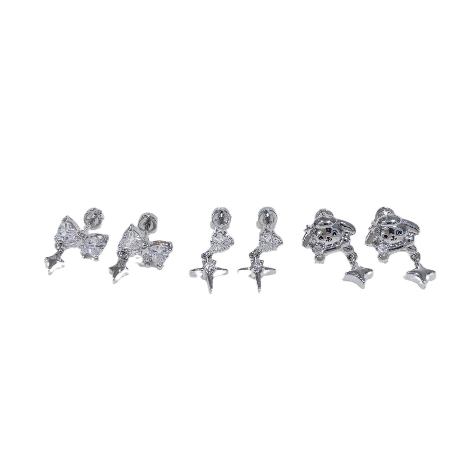 Butterfly Bow Tassel Ear Studs