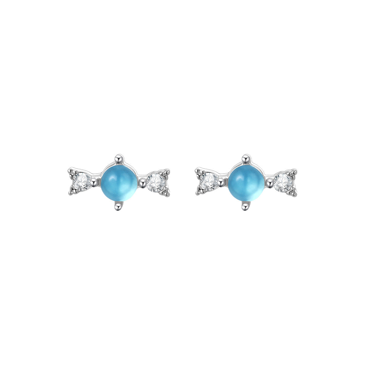 Micro-inlaid Zirconia Ear Bone Stud