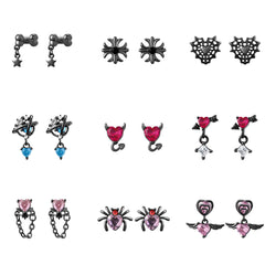 Black Cool Halloween Earrings