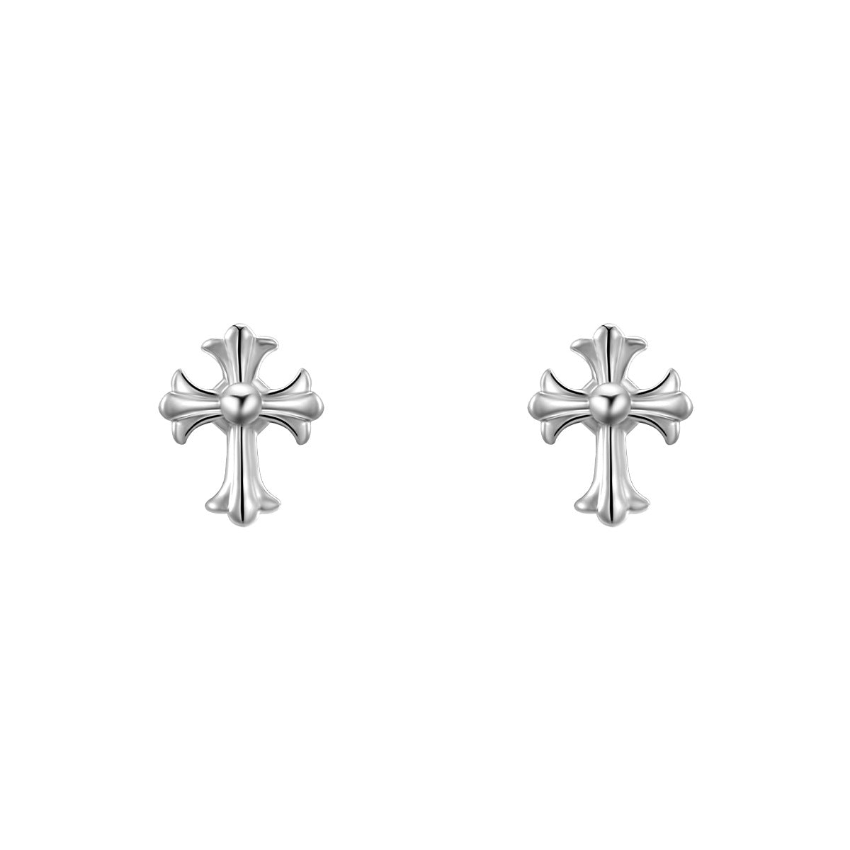 Cross Crocheted Stud Earrings